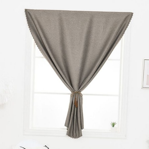 고정식 셀프 암막 커튼 쉬폰 패브릭 암막 커튼 침실 거실