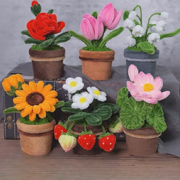 핸드메이드 화분 만들기 키트 장식용 diy 화분 키트 소품 작은 - 상품 이미지