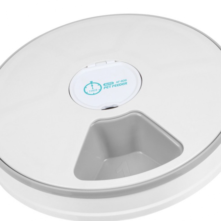 애견 자동 급식기 강아지 고양이 6구 사료통 AF-806
