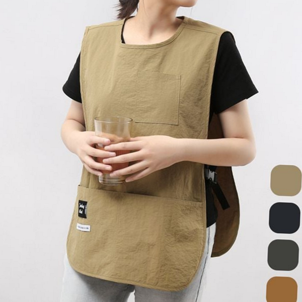 플로리스트 조끼형 앞치마 편안한 방수 작업 앞치마 바리스타 카페 단체