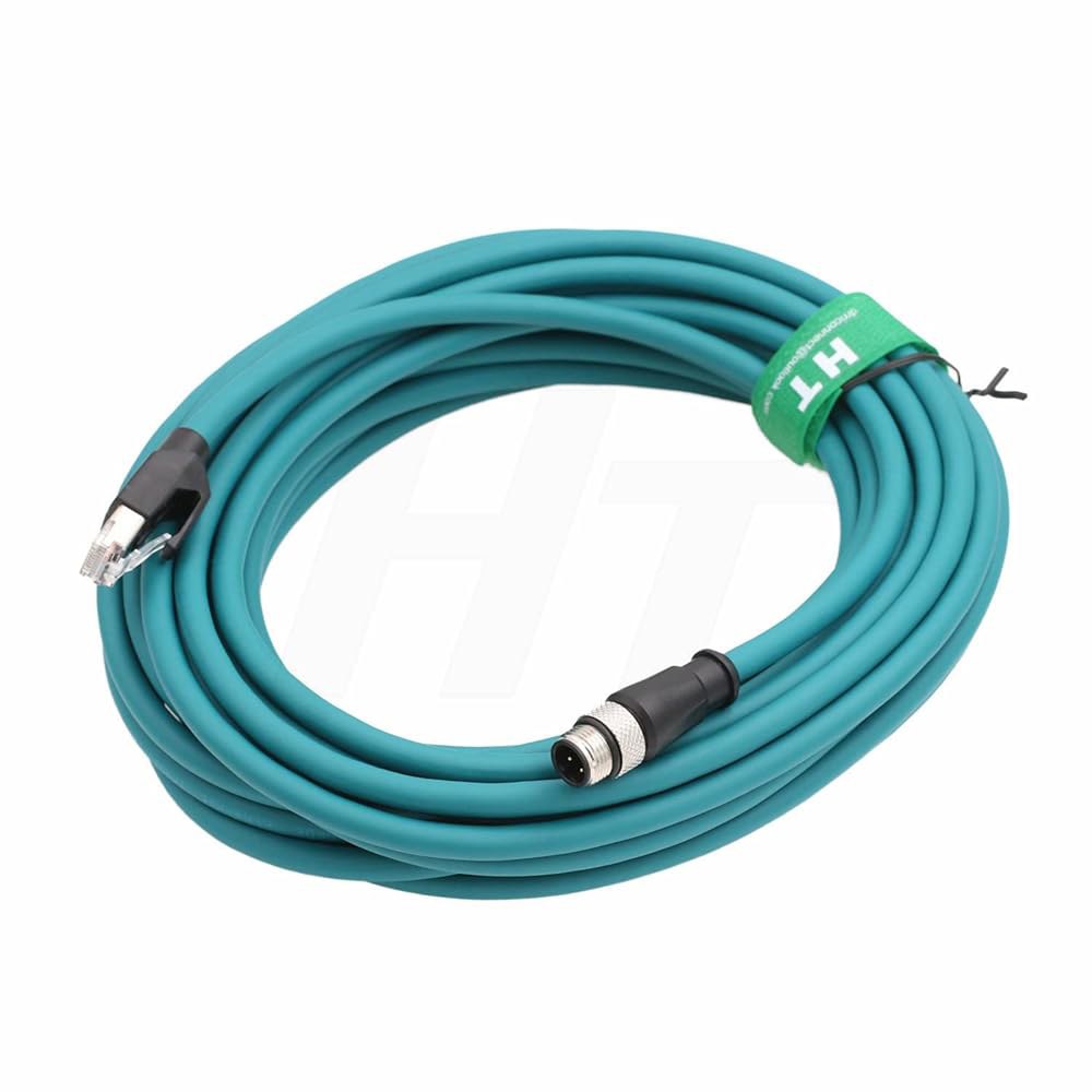 M12 4핀 D-코드 RJ45 CAT5e 매트릭스 DS5110 스캐너 네트워크 210N 300N 센서 DS2100N 410N 450 20m 비전 DS2400N 전원 데이터로그 Pr - 상세 이미지 2