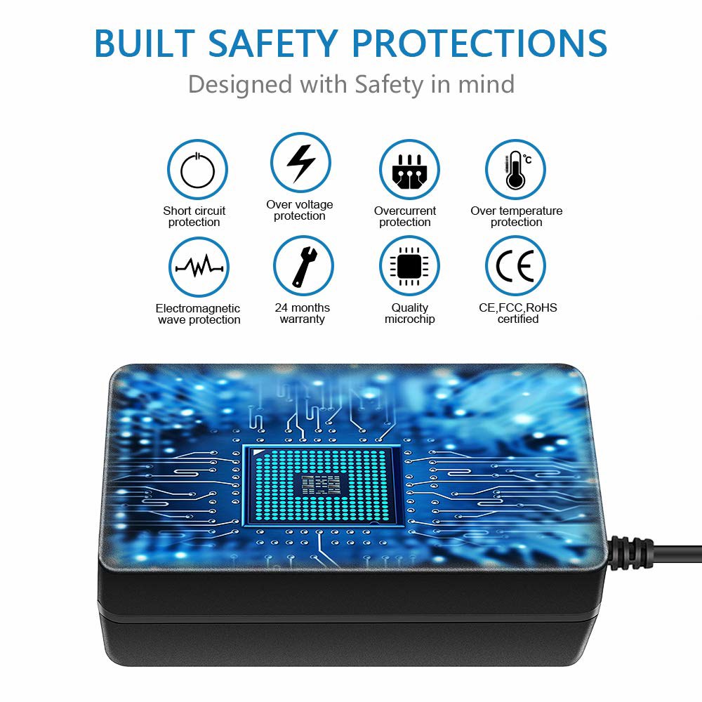 DC 전원 공급 어댑터 24V 스트립 입력 컨버터 시스템 LCD 100~240V 5.5x2.5mm CCTV 3528 - LED 보안 2A 모니터용 프린터 3D AC 48W 변압기 - 상세 이미지 3