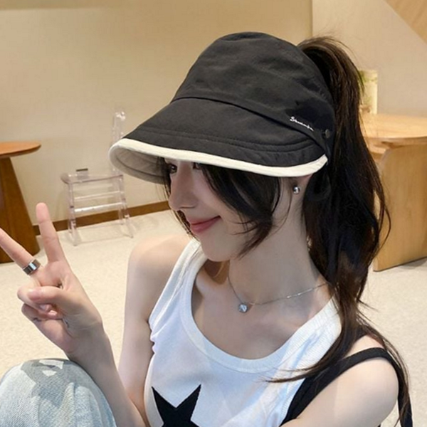 가벼운 야외 활동 모자 넓은 와이드챙 모자 여자 여름 - 상품 이미지