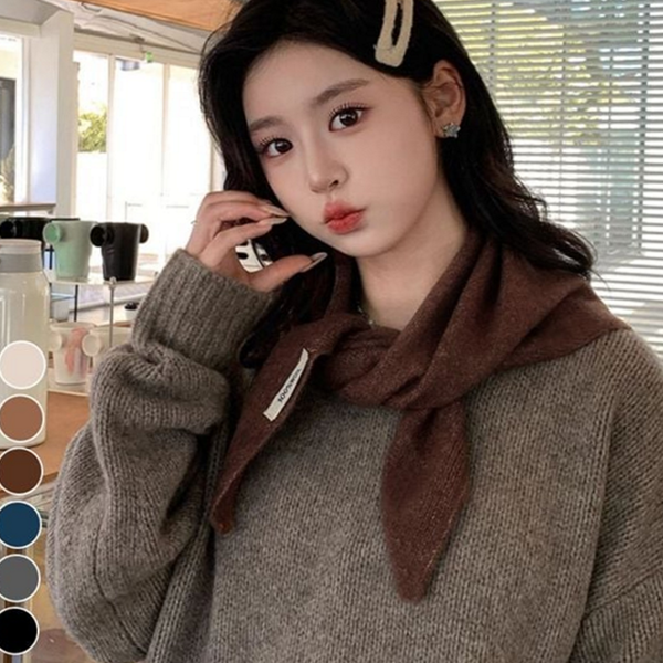 데일 여성 목도리 캐시미어 겨울 목도리 따뜻한 삼각 쁘띠 - 상품 이미지