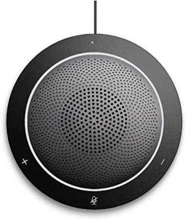 [해외]KAYSUDA USB 스피커폰 360° 전방위 마이크 휴대용 컨퍼런스 에코 취소 Microsoft Lync의 Skype 비즈니스용 VoIP 통화 웨비나 전화 콜센터 녹음 B