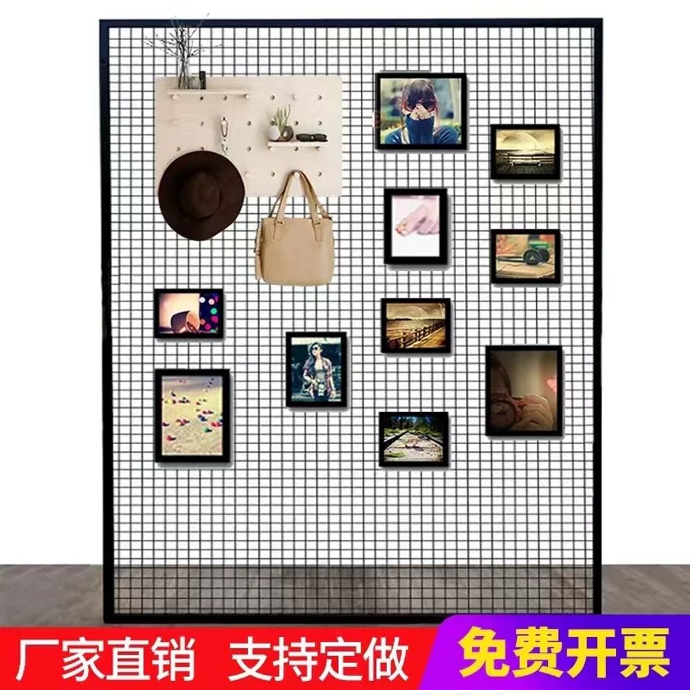 철제 메쉬 철망 파티션 폴대 다용도 진열대 천장 네트망 - 상세 이미지 2