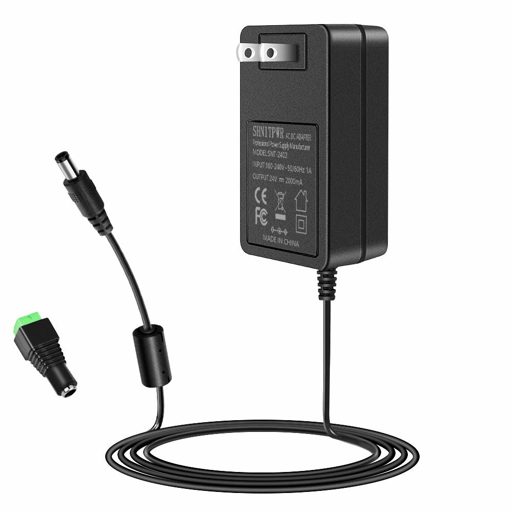 DC 전원 공급 어댑터 24V 스트립 입력 컨버터 시스템 LCD 100~240V 5.5x2.5mm CCTV 3528 - LED 보안 2A 모니터용 프린터 3D AC 48W 변압기 - 상품 이미지