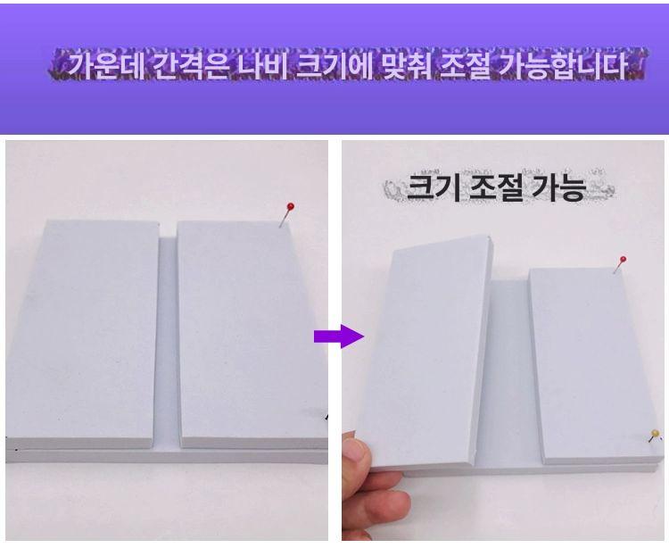 육각 우드 나비표본 액자 천연나무 곤충보관 장식 전시용 인테리어프레임 날개 펼침 패키지 2 - 상세 이미지 4