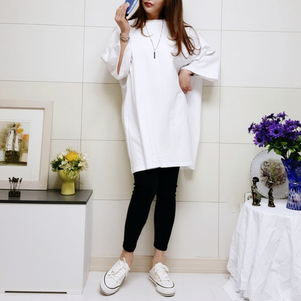 (국산면원단/국내자체생산) ON3001 사계절 4XL 반팔 원피스 20대30대여성의류 - 상세 이미지 2