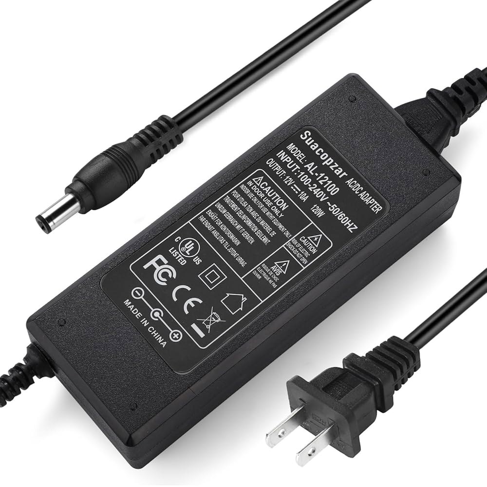AC 100-240V - DC 12V 3D 변압기, 5.5x2.1mm 카메라 컨버터 전원 10암페어 5.5x2.5mm 라이트 어댑터 스트립 변압기 10A LED 12볼트 프린터용 - 상품 이미지