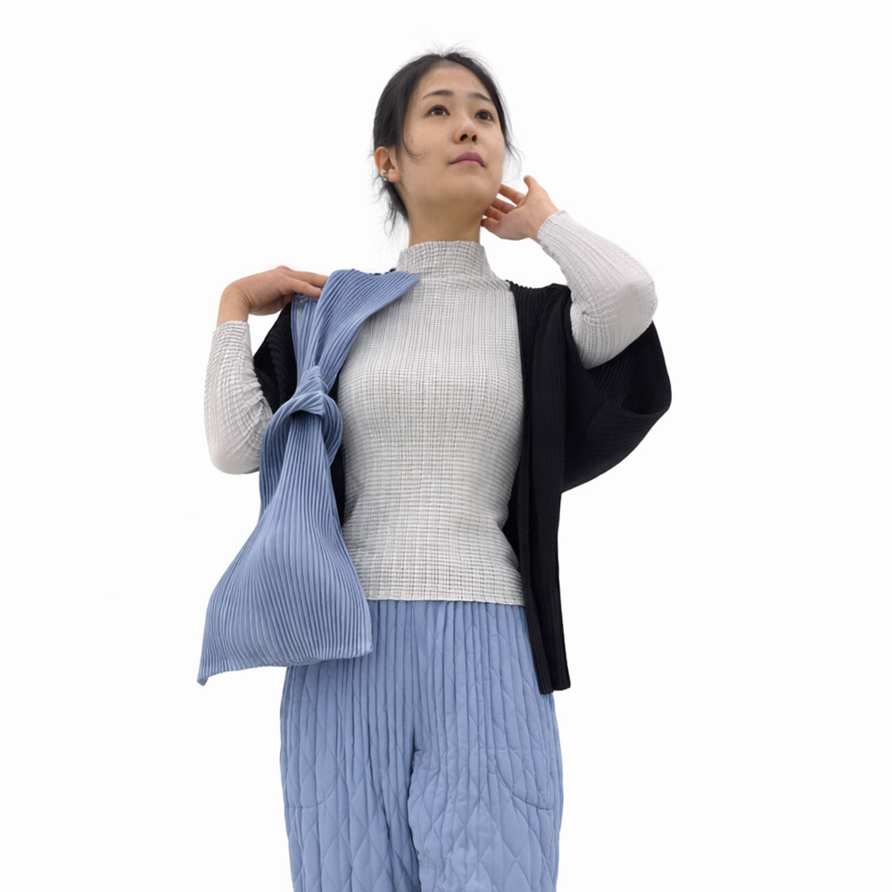 도톰한 엠보 플리츠 주름 간편 미니 비비드 핑크 바이올렛 그린 옐로우 에코백 9칼라 - 상품 이미지