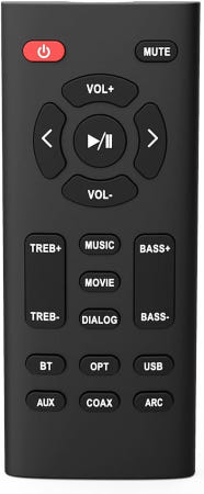 [해외]베스트산 메가크라 BYL 사운드바 SG03 SE07 SE07D SE05D SE04P SE05P 전용 Amtone OEM 교환 리모컨