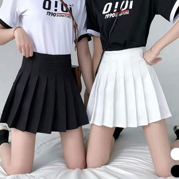 하이 여성 플리츠 스커트 캐주얼 여성 테니스 스커트 미니 치마 - 상품 이미지