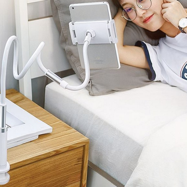 침대용 침대 핸드폰 거치대 탁상용 스마트폰 자바라 거치대 태블릿 알루미늄 - 상품 이미지