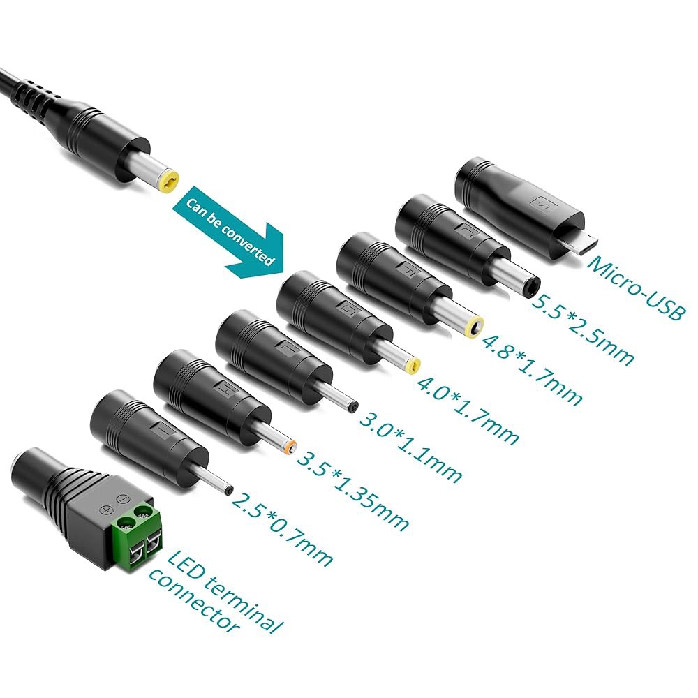 Basicvolt 12V 5Amp 전원 공급 DVD 2A AOC 변압기 플레이어 3A 보안 스트립 장치 100-240V Sceptre Acer 어댑터, Onn 코드 DC AC 카메 - 상세 이미지 2