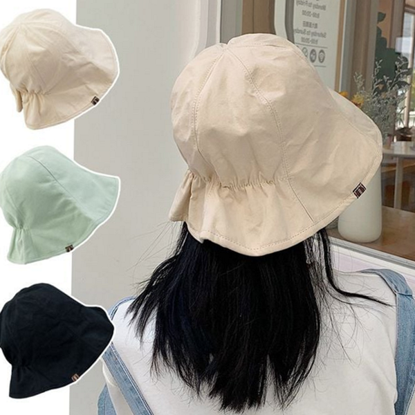 와이드챙 여성 벙거지 모자 캐주얼 리버서블 벙거지 모자 사계절 데 - 상품 이미지