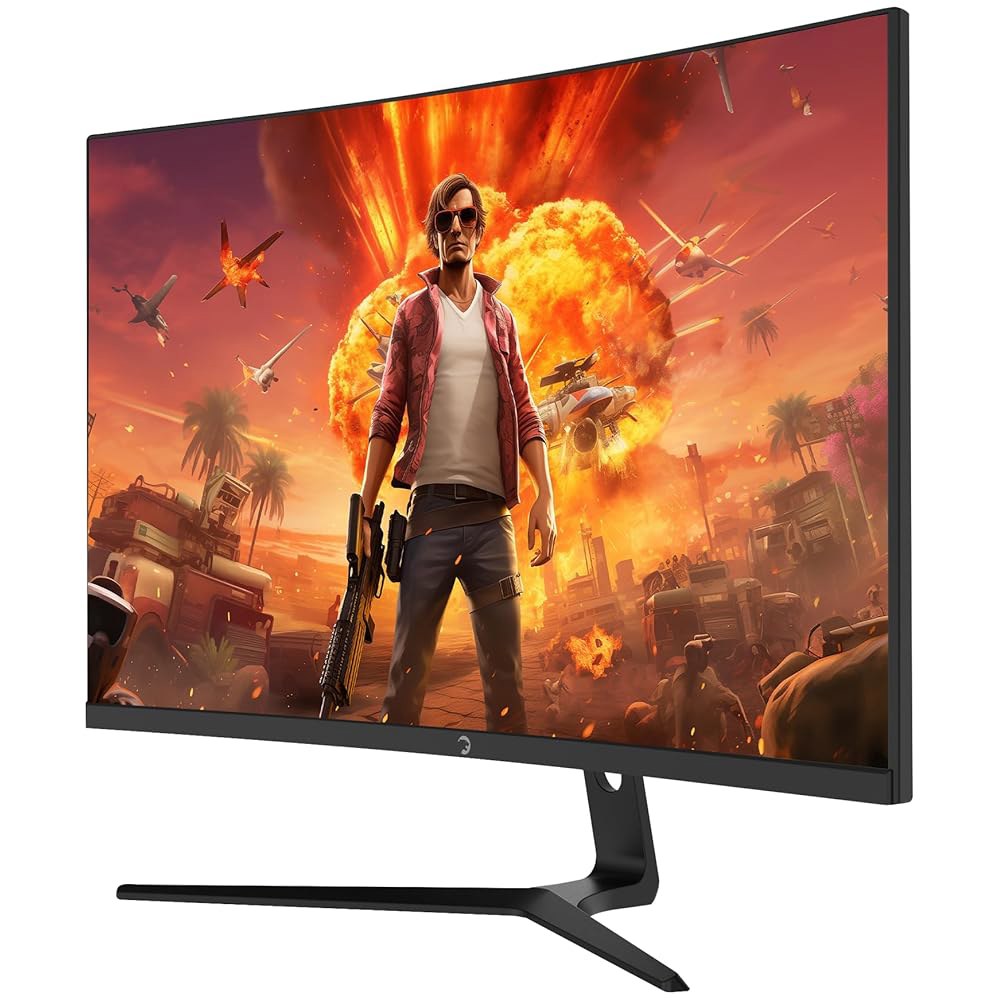 F20 27인치 곡선형 게이밍 모니터, 제로 HDR RGB 및 1ms AMD VGA 120Hz 1080p FreeSync, 지원, HDMI 시간, 디자인, 듀얼 백라이트, 스피커, - 상세 이미지 2