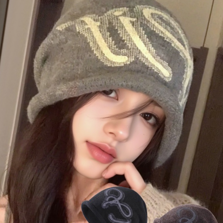 롤업루즈핏더플비니 스트릿패션 모자 비니 패션 소품 - 상품 이미지