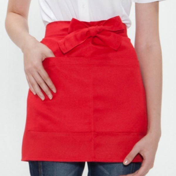 데일리 주방 앞치마 바리스타 허리 앞치마 미니 포켓 식당