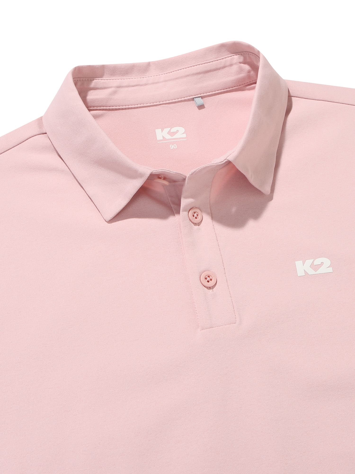[본사직영] K2 여성 BOOST 반팔 네츄럴 스트레치 폴로 티셔츠 W S/PINK KWM252867P - 상세 이미지 4