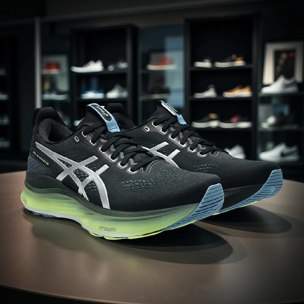 아식스 젤카야노32 럭스 블랙 스탠다드 E 여성 런닝화 운동화 1012B904