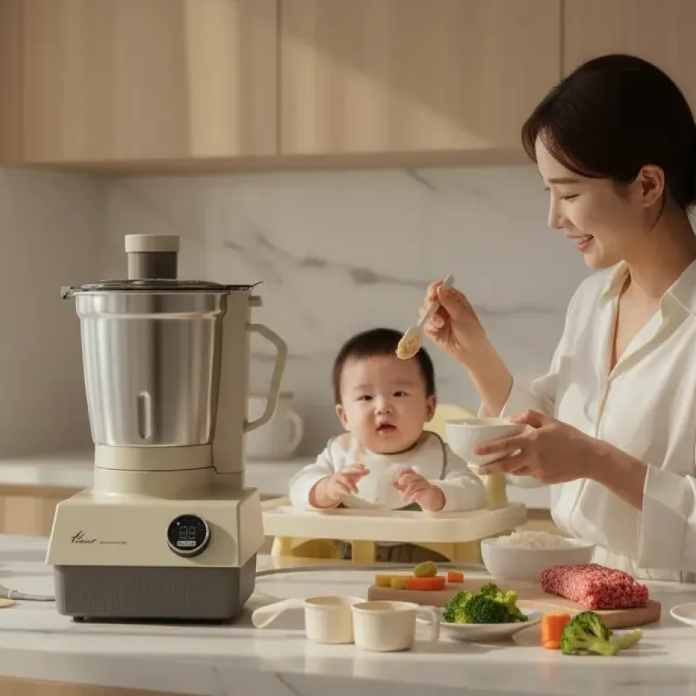 한일 대용량 3.5L 김장 쥬스 천연조미료 만능 칼날3개 스텐 대형 믹서기 - 상세 이미지 5