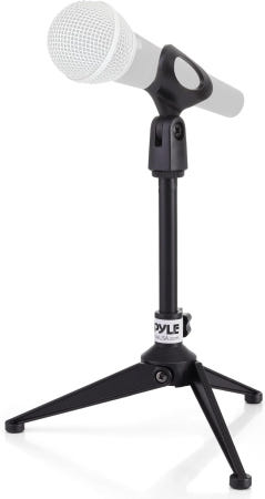 파일 데스크톱 마이크 스탠드 - 헤비 듀티 다이캐스트 메탈 삼각대 높이 4.7인치에서 8.7인치로 조절 가능 클러치는 최대 5파운드까지 지원합니다. 팟캐스트 녹화 Stand