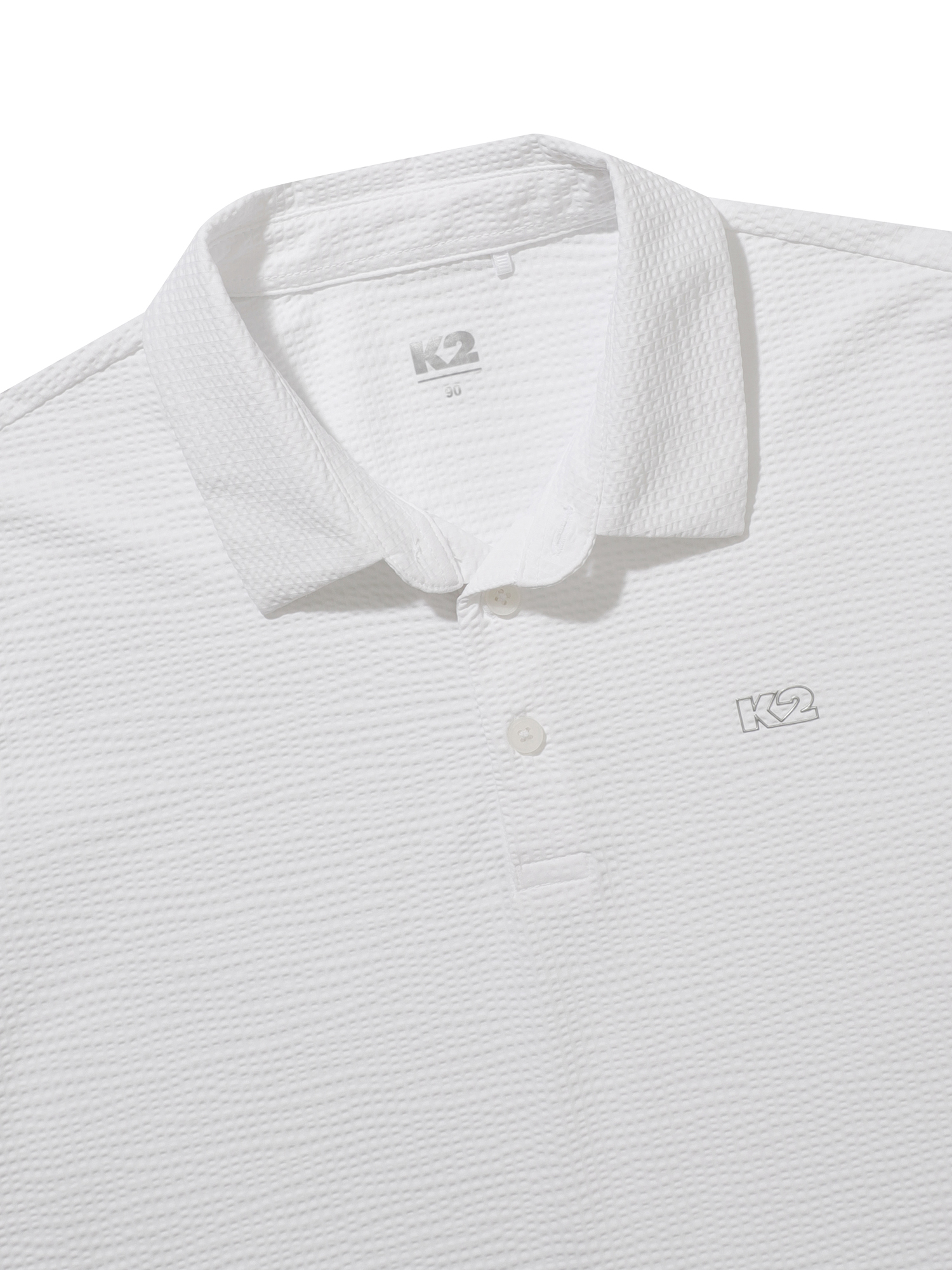 [본사직영] K2 여성 시원서커 ICE WAFFLE 폴로 W ICE WHITE KWM25252I5 - 상세 이미지 4