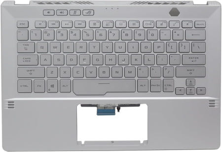 [해외]백라이트 키보드 US 90NR03F2-R31US2가 장착된 아수스 ROG 제피러스 GA401Q GA401I GA401U 14인치 상부 케이스의 새로운 대체 팜레스트