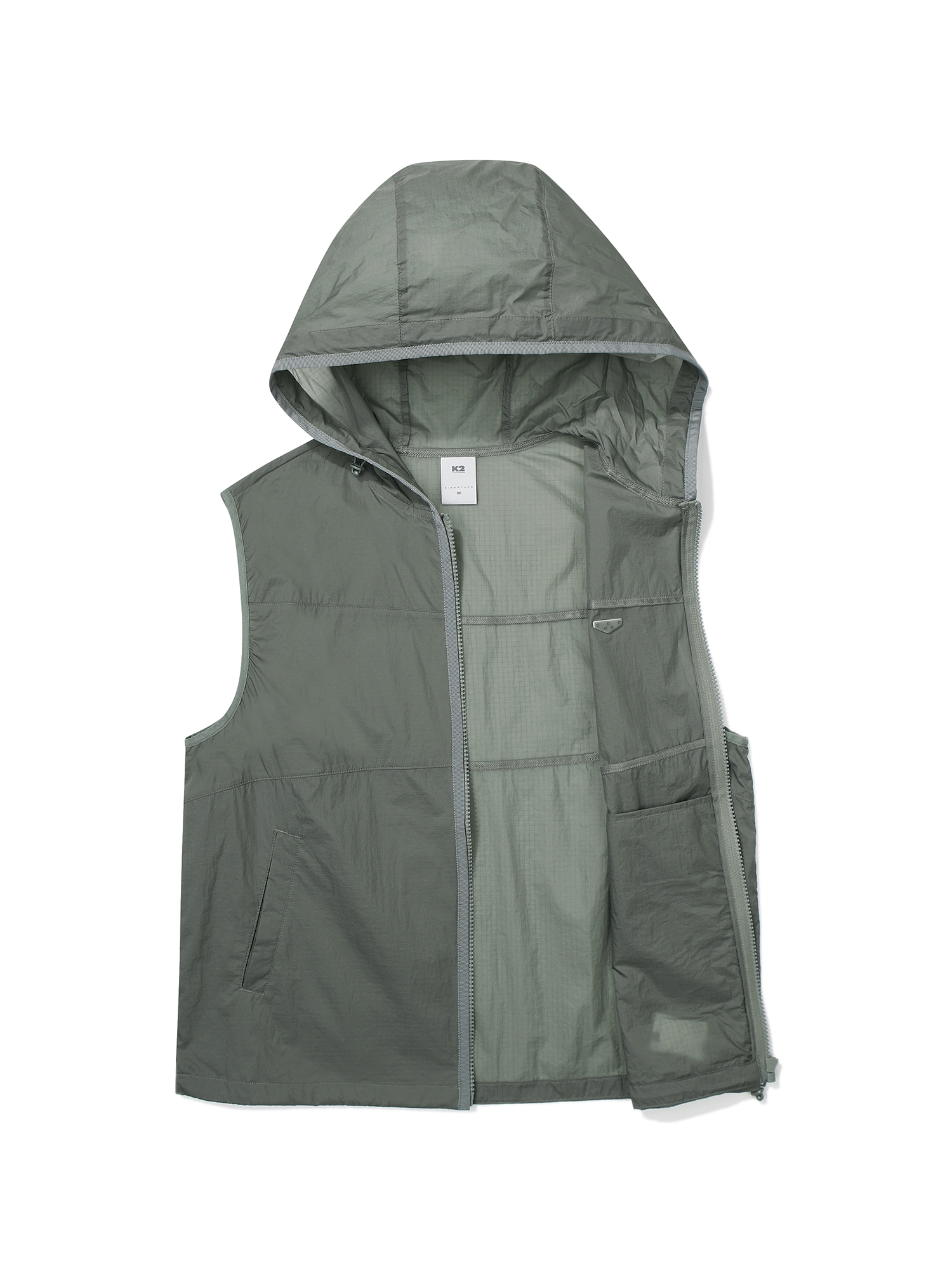 [본사직영] K2 여성 시그니처 크링클 베스트 W SOFT G/KHAKI KWM256722K - 상세 이미지 3