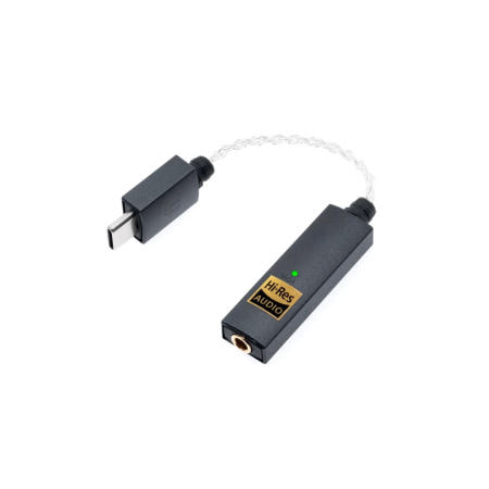 Abbingdon Music Research [해외]iFi GO 링크 - 휴대용 DAC 및 헤드폰 앰프 USB-C에서 3.5mm 어댑터 모든 장치의 사운드 개선 금도금 소켓 고해상도 32비트/384kHz/DSD256/MQA