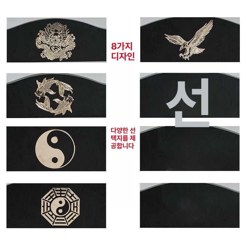 거치대 다용도 전시대 검좌대 선반 실내 인테리어 소품 심플 레드 표면 직물 2칸 칼과 검 - 상세 이미지 5