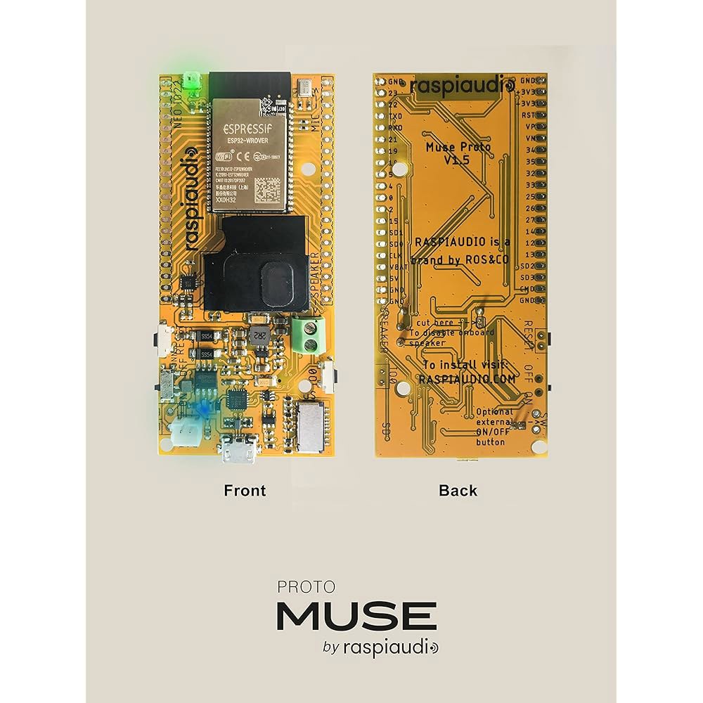 RASPIAUDIO ESPMUSE Proto esp32 개발 및 스피커 카드, 포함 마이크 Proto - 상세 이미지 3