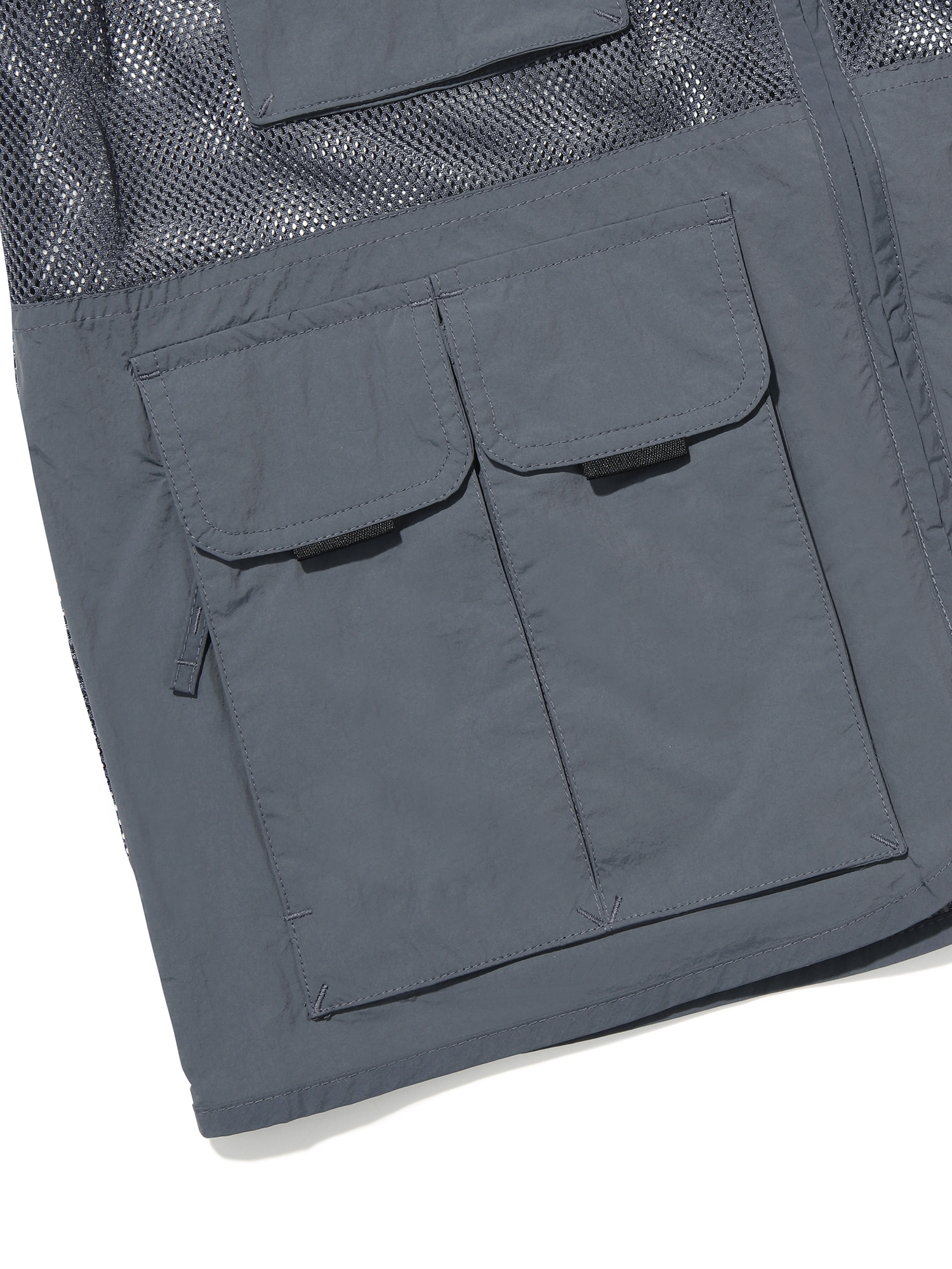 [본사직영] K2 남성 FLYHIKE 유틸리티 V넥 메쉬 베스트 Carbon Blue KMM256271A 이미지 8