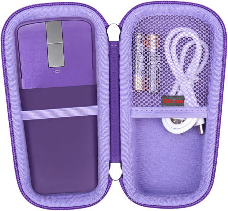 [해외]Elonbo Arc Touch 무선 마우스 휴대용 케이스 (Microsoft/NYIEFADA/WUDEKEJI/NORMIA Rita 및 기타 블루투스 접이식 마우스용) Pur
