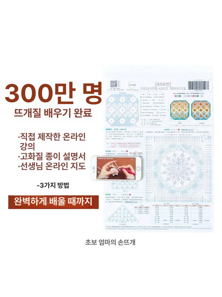 코바늘뜨기 담요뜨기 정원 뜨개 패치 키트 diy 면화 공구 커버 작은 - 상세 이미지 4