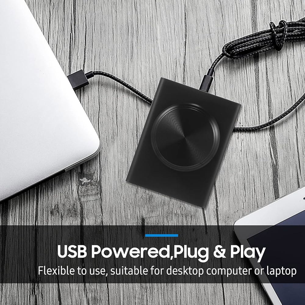 ERYUE USB 볼륨 컨트롤 노브, 앤 윈도우 노브 플레이 호환 노트북 조절기, 오디오 스피커 음소거 플러그 컨트롤러, PC 컴퓨터 키 10/8/ 원 7/비스타/XP/맥과 - 상세 이미지 2