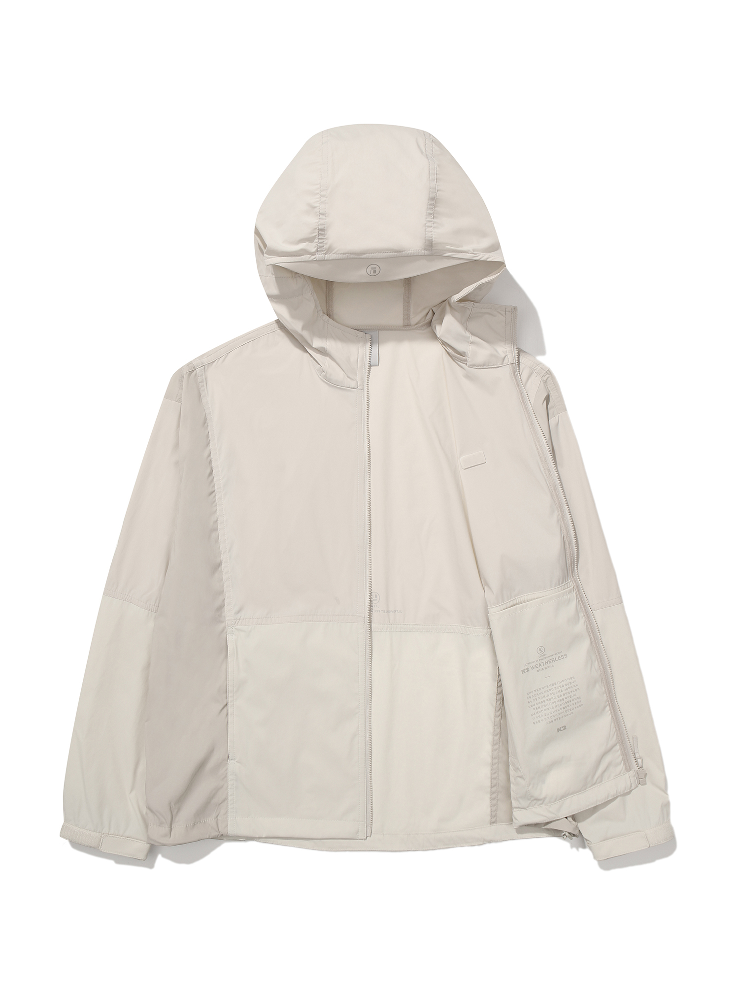 [본사직영] K2 웨더리스(WEATHERLESS) 바이저 (VISOR) 바람막이 자켓 W CREAM BEIGE KWM25142W9 - 상세 이미지 5