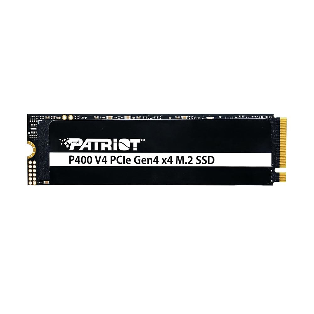 패트리어트 P400 V4 500GB 내장 SSD - NVMe PCIe Gen 4x4 M.2 2280 순차 읽기 최대 5,000MB /s 및 쓰기 3,000MB PS5 호환 솔리드 - 상품 이미지