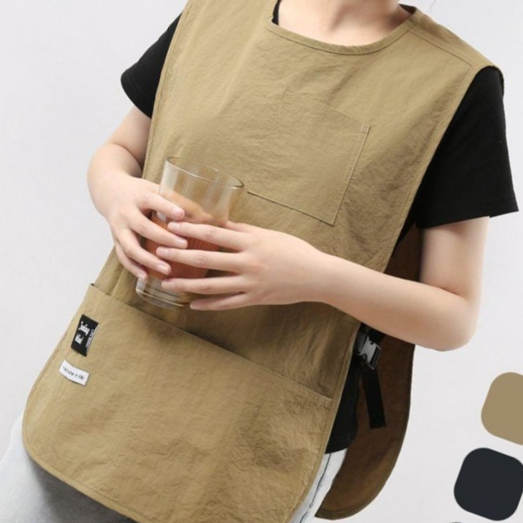 방수 앞치마 조끼형 바리스타 미용 공방 애견미용 주방