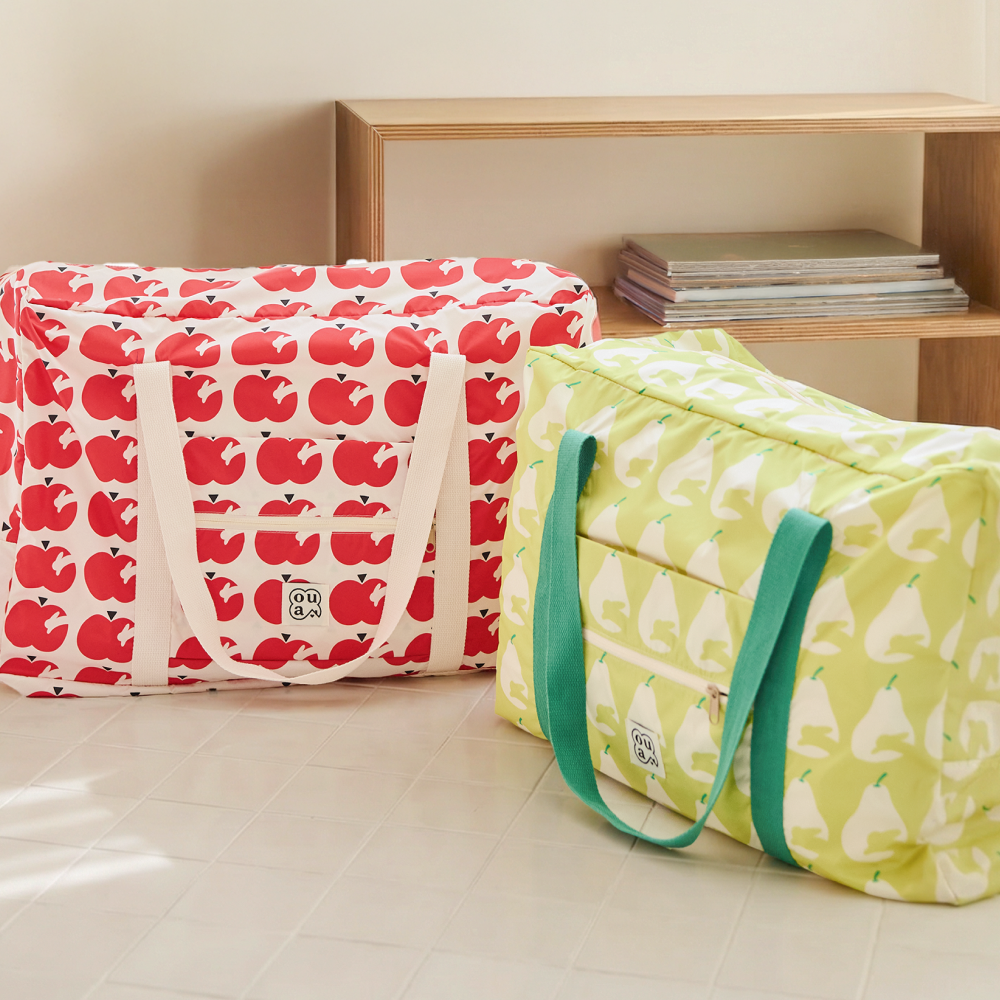 오우아스튜디오 낮잠이불가방 버니 어린이집 방수 여행 외출 캠핑 캐리어 보조 가방 애플레드