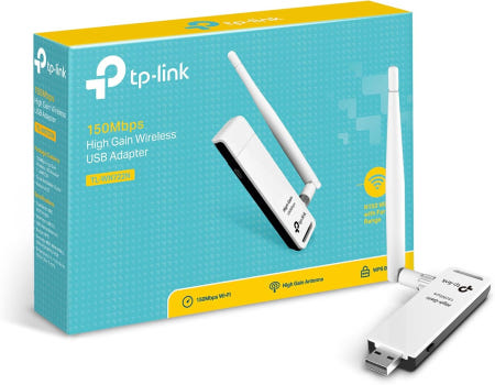 [해외]TP-Link Nano USB WiFi 동글 150Mbps 고이득 무선 네트워크 어댑터 PC 데스크탑 및 노트북용. Win10/8.1/8/7/XP Linux White
