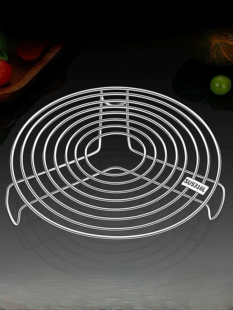 304 스텐 찜 스탠 삼발이 판 트레이 받침대 오븐 스테인리스 16cm 높이3.5cm - 상품 이미지