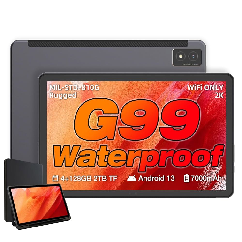 AGM PAD P1 견고한 안드로이드 4GB+128GB[TF 2K FHD GPS, 낙하 포함, 120Hz 방수 7000mAh, 10.4인치 스피커, 디스플레이, 2TB], 듀얼 - 상품 이미지