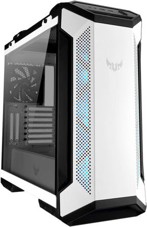 ASUS [해외]ASUS TUF Gaming GT501 화이트 에디션 미들타워 PC 케이스 (최대 EATX 메인보드 지원 전면 2 x USB 3.1 GT501|3x RGB + 1x 140m