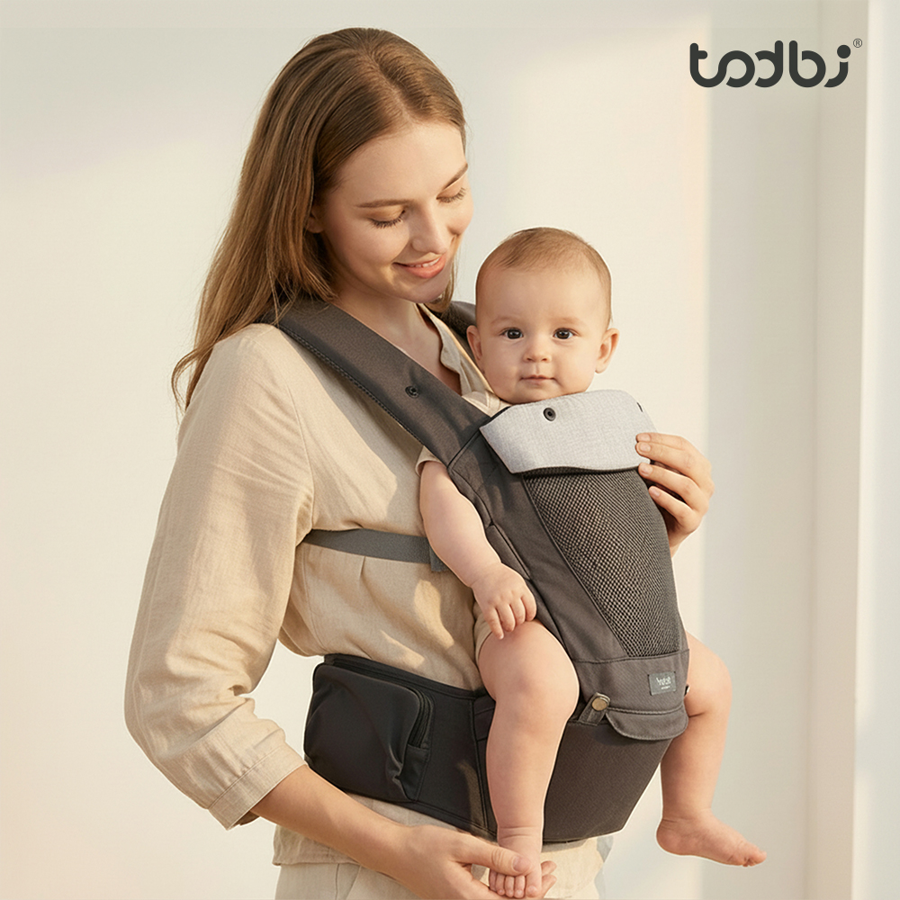 [토드비] 스누킨 베이비 힙시트 캐리어 아기띠 차콜