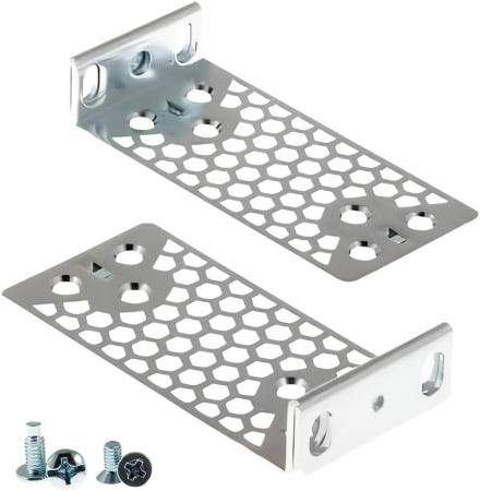 CablesAndKits [해외]케이블AndKits - 23인치 랙을 19인치로 변환할 수 있는 범용 랙 마운트 키트 서버 및 네트워크 장비용 Cisco 1U 메탈 이어 2960-X 2960-XR