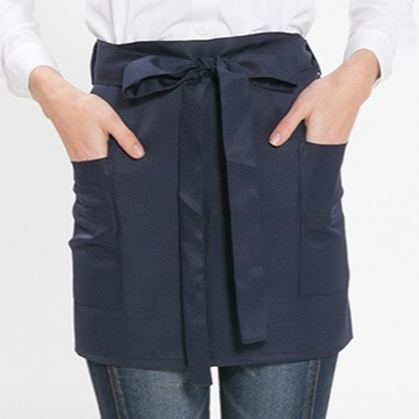 수납형 허리형 앞치마 데일리 미니 앞치마 작업용 베이직 서빙 주방