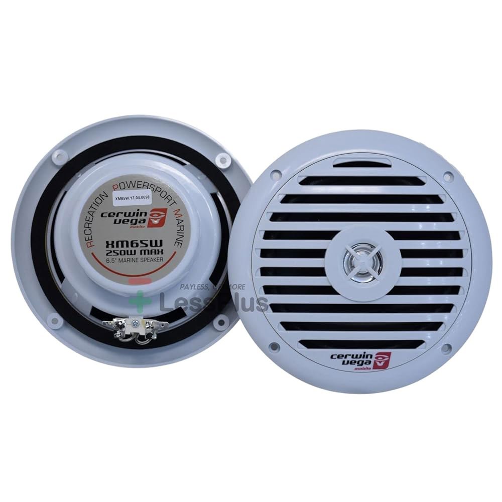 Cerwin Vega XM65W 16.5cm(6.5인치) 120W 화이트 양방향 등급 동축 (쌍) 스피커 해양 - 상품 이미지