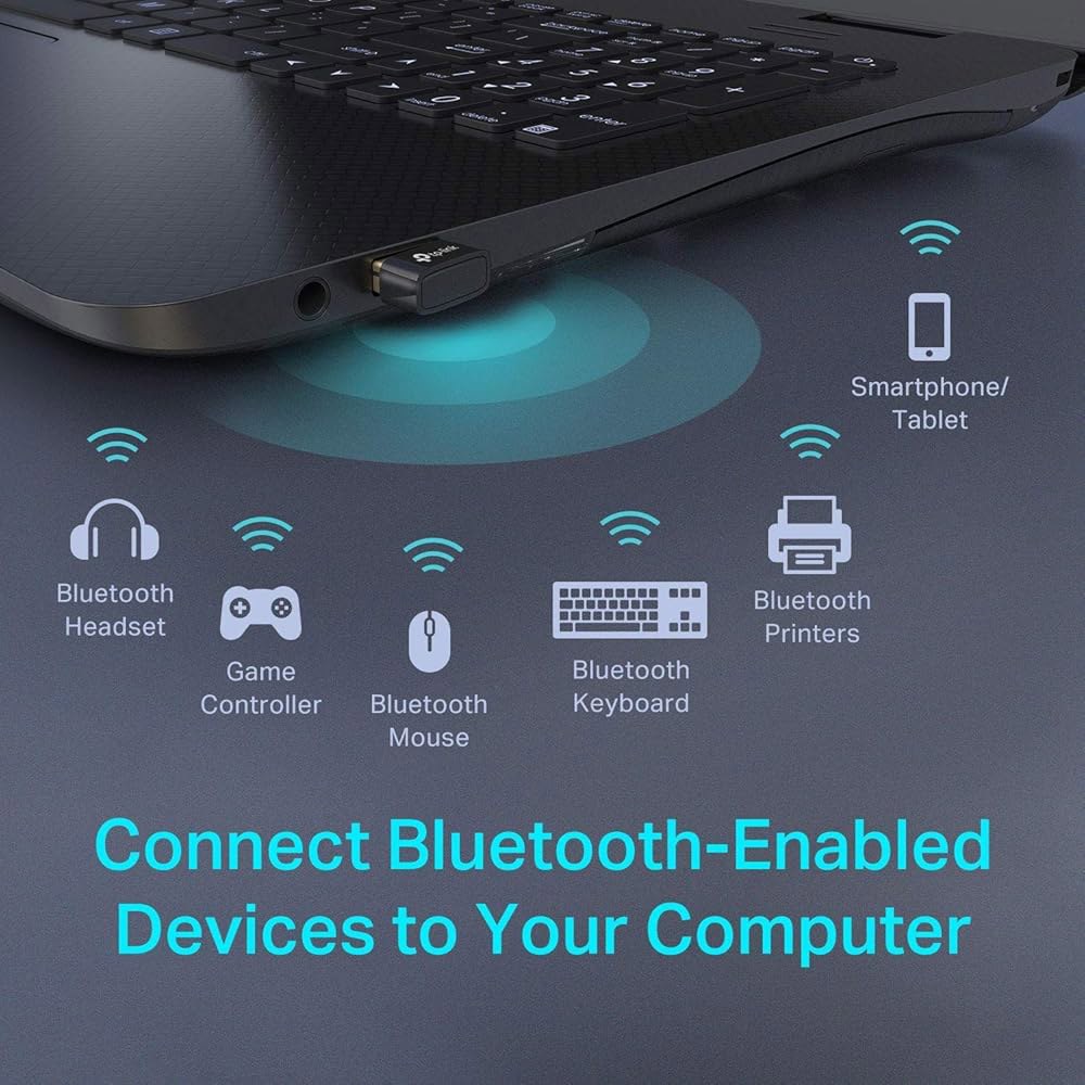 TP-Link PC (UB400)용 USB 블루투스 마우스, 어댑터, 노트북, 2팩 지원 포장 스피커, 벌크 - 프린터, PS4/Xbox 컨트롤러용 헤드셋, 키보드, 윈도우 데스크 - 상세 이미지 2